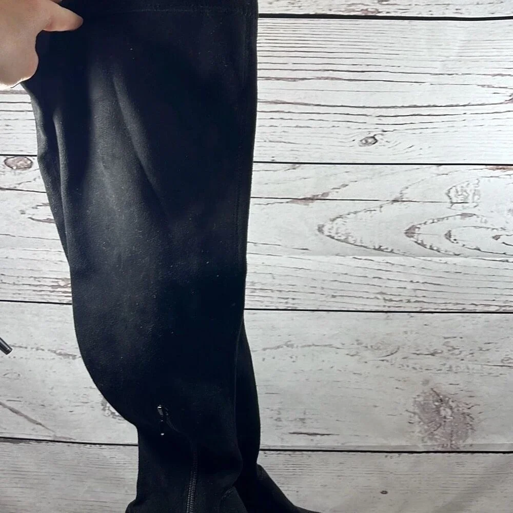 LL Rocket size 7.5 over the knee black 1‎ inch heel boot New without tag
